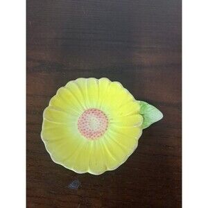 Vintage Carltonware Yellow Flower Teabag Holder See Pictures